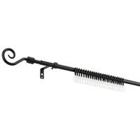 Sada tyčí na závesy Black night, 130-240cm - čierna, kov/plast (130-240cm) - Based