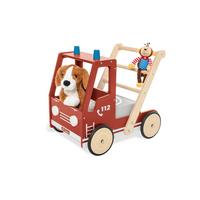 Lauflernwagen Feuerwehrauto Fred - Multicolor, Basics, Holzwerkstoff (54/38/48cm) - Pinolino