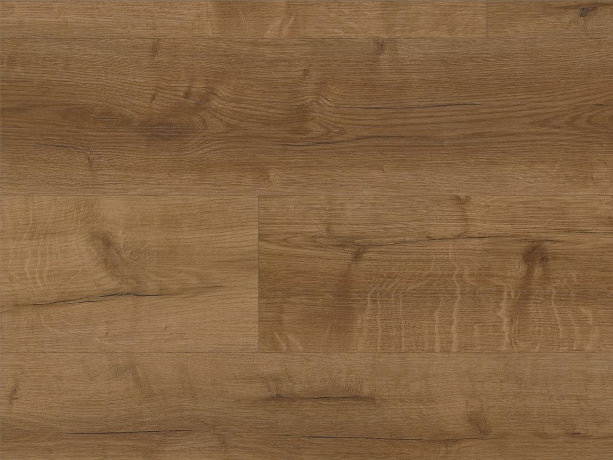 Designboden Eichefarben Landhausdiele Stärke 2,5mm - Eichefarben, Basics, Kunststoff (121.9/18.4/0.25cm)