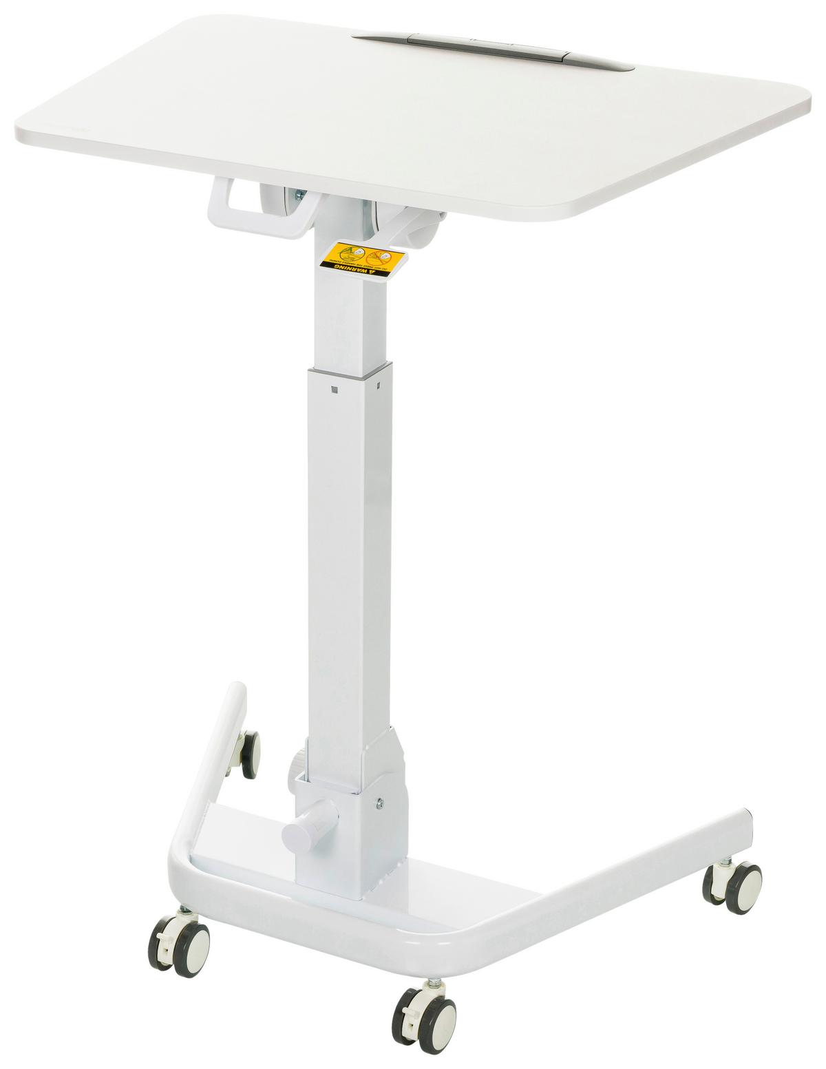 Sitz/stehtisch, Arbeitstisch Stand Vm-Su Ii - Weiß, Basics, Holzwerkstoff/Kunststoff (73/50/77cm) - MID.YOU