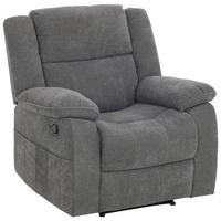 Fernsehsessel + Relaxfunktion Chester Grau B: 94 cm - Schwarz/Grau, Basics, Textil (94/101/90cm) - P & B
