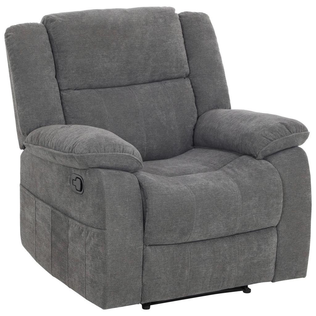 Fernsehsessel + Relaxfunktion Chester Grau B: 94 Cm