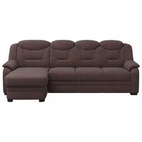 Rohová sedačka MARCUS, ľavá, hnedá ženilka - hnedá, Basics, textil/plast (162/257cm) - MID.YOU