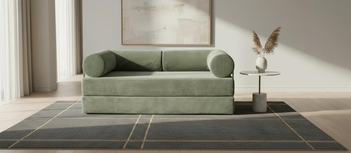 Schlafsofa Elysium Grün B: 180 Cm - Grün, Design, Textil (180/70/100cm) - P & B