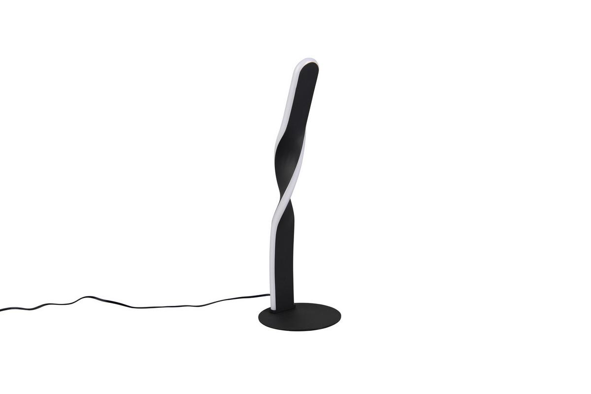LED-Tischleuchte Ginko Schwarz Weiß D: 13 cm - Schwarz/Weiß, Design, Kunststoff/Metall (13/40,5cm)