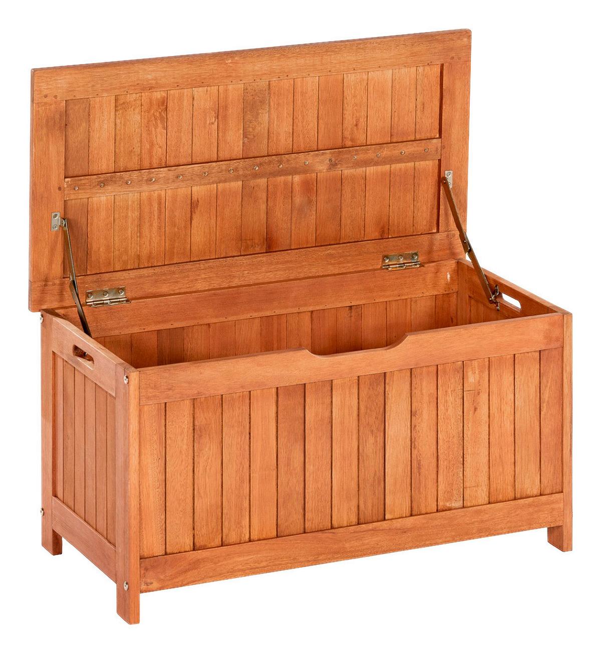 Ambia Garden Kissenbox Bxhxt: 88x45x45 Cm Echtholz - Naturfarben, ROMANTIK / LANDHAUS, Holz (88/45/45cm) - Gardenson