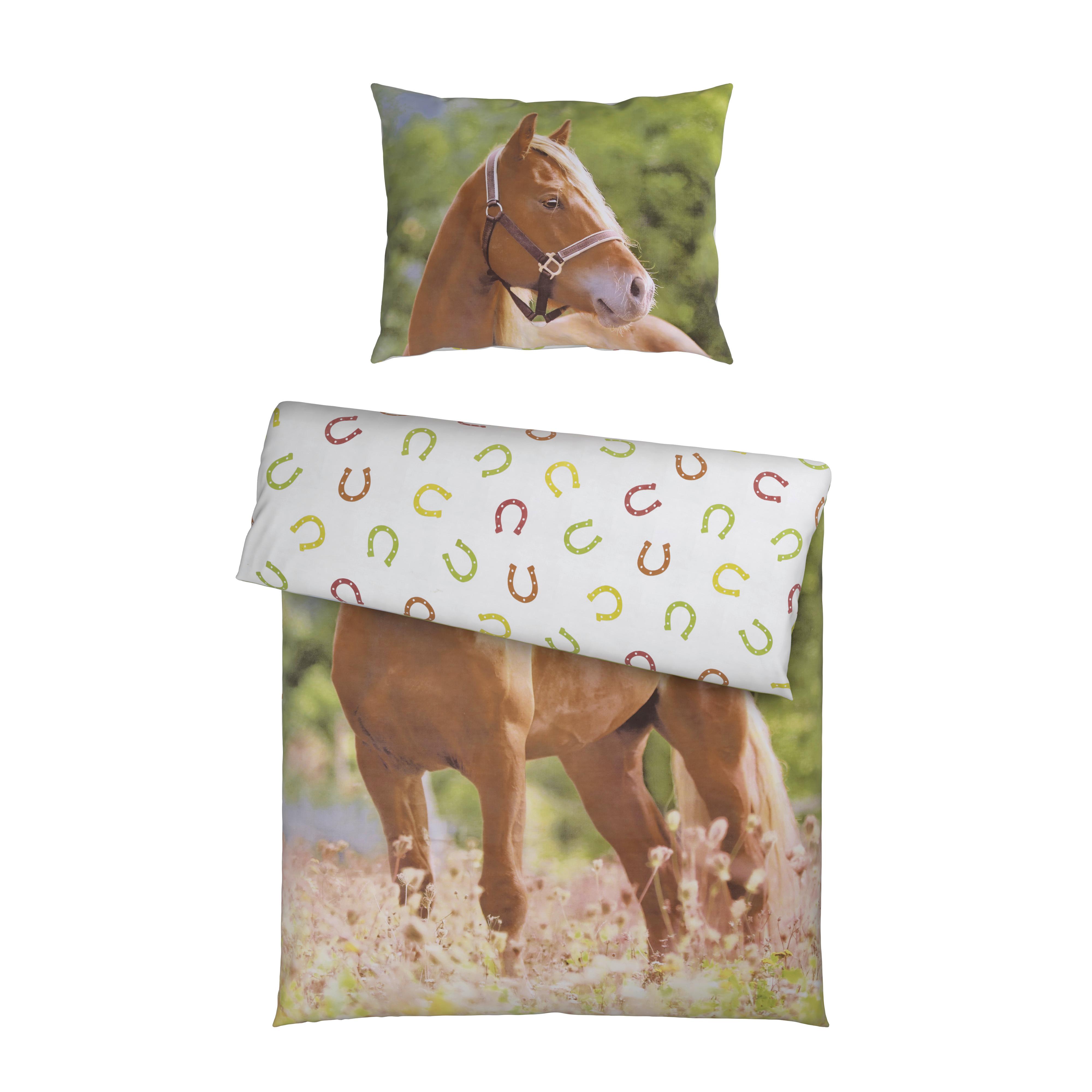Ágynemműhuzat-garnitúra Horse - színes, Modern, textil - Luca Bessoni