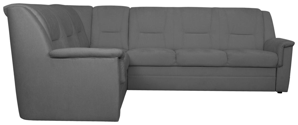 ECKSCHLAFSOFA Rafael, Graphit S: 279x224cm - Beige/Schwarz, Trend, Textil (279/224cm)