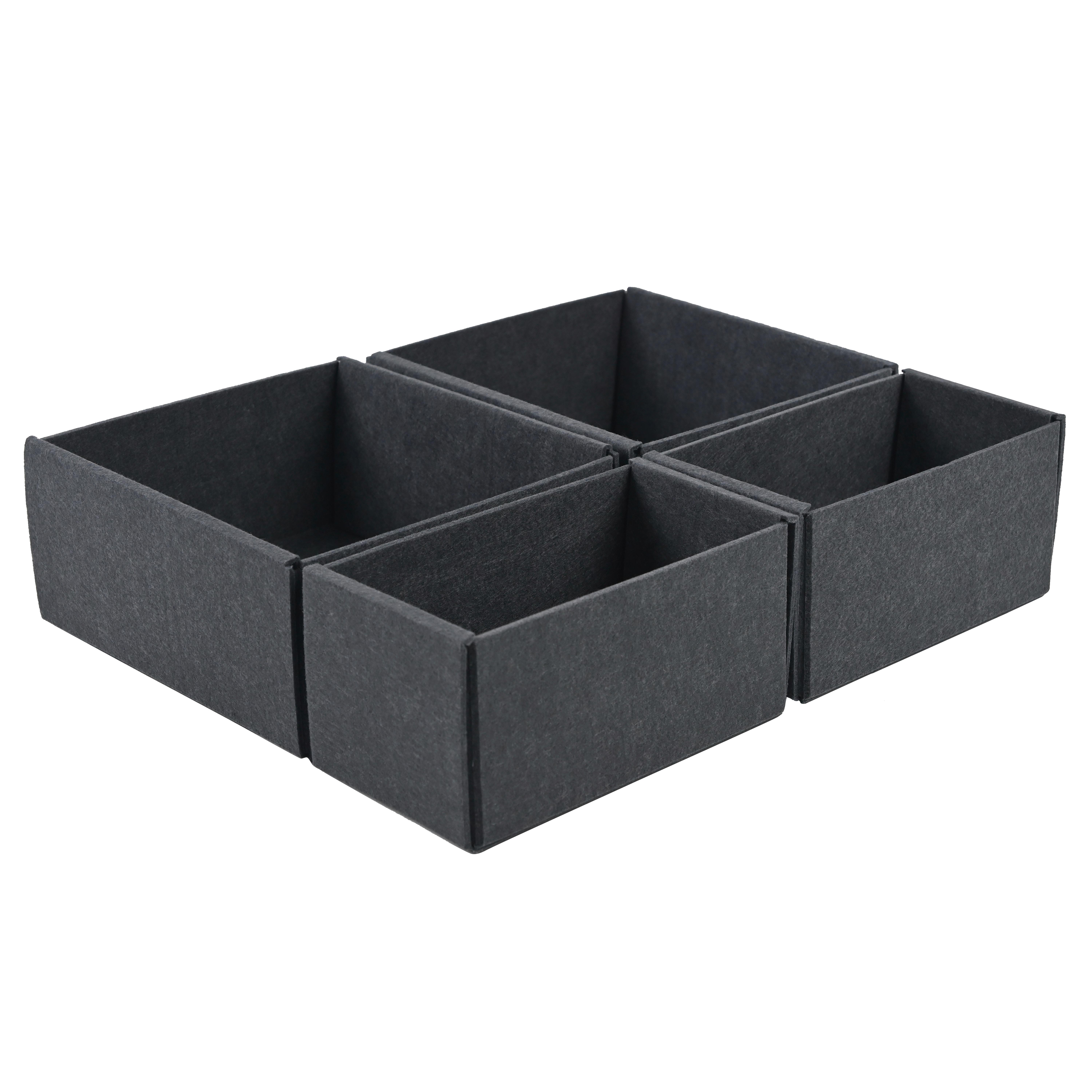 Zásuvkový box Unit, S - sivá, Konventionell, textil (22,5/21,5/10,5cm) - Premium Living