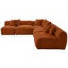 Ecksofa Bloom Erweiterbar Rostfarben - Rostfarben, Trend, Textil (300/315cm) - Livetastic