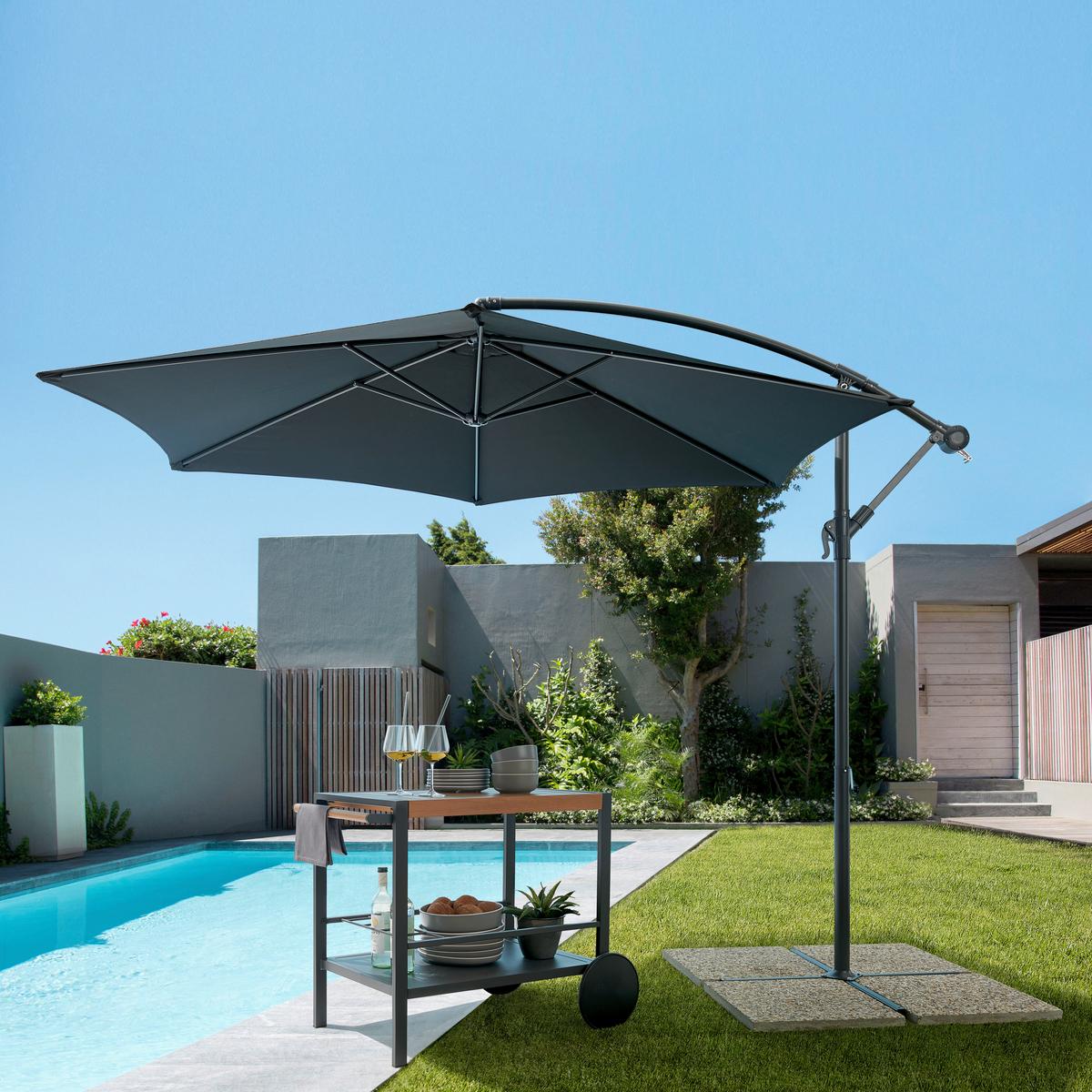 BOČNÍ SLUNEČNÍK Gap, 295/245cm, antracit - antracitová, Moderní, kov/textil (295/245cm) - Mömax