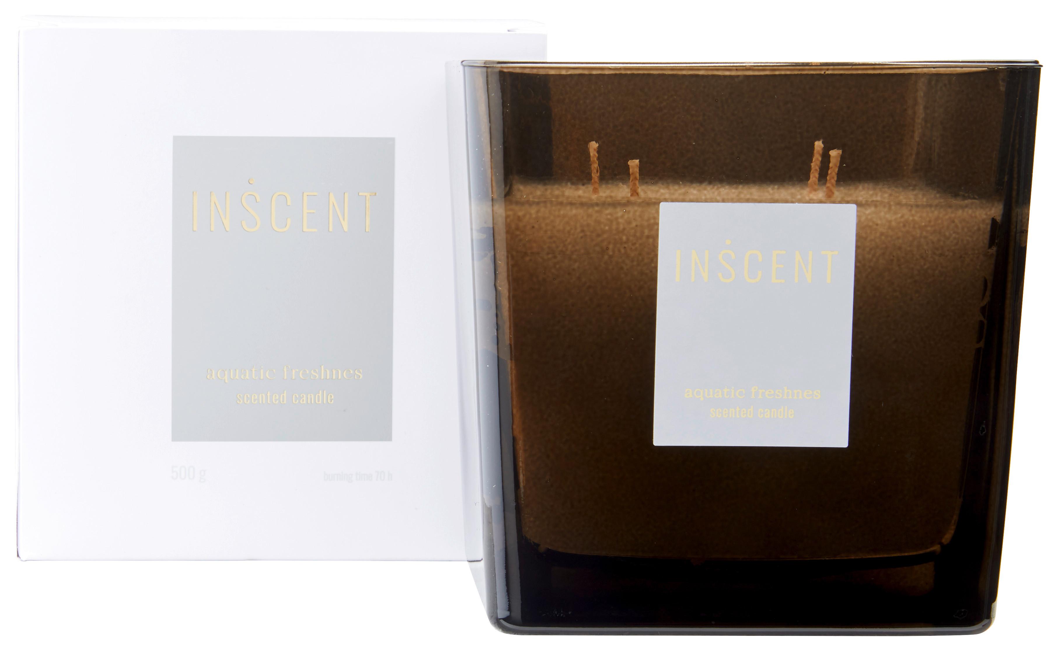 Sviečka v skle Aquatic Freshness, 70h. - číra/biela, Design, sklo (12/12/12cm) - Inscent