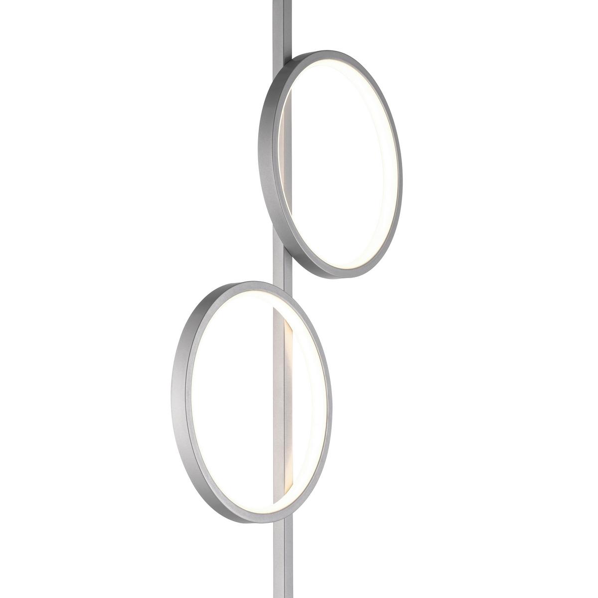 LED-Stehleuchte 15396-21 Mini Ritus - Silberfarben, MODERN, Kunststoff/Metall (40,5/21/151cm)