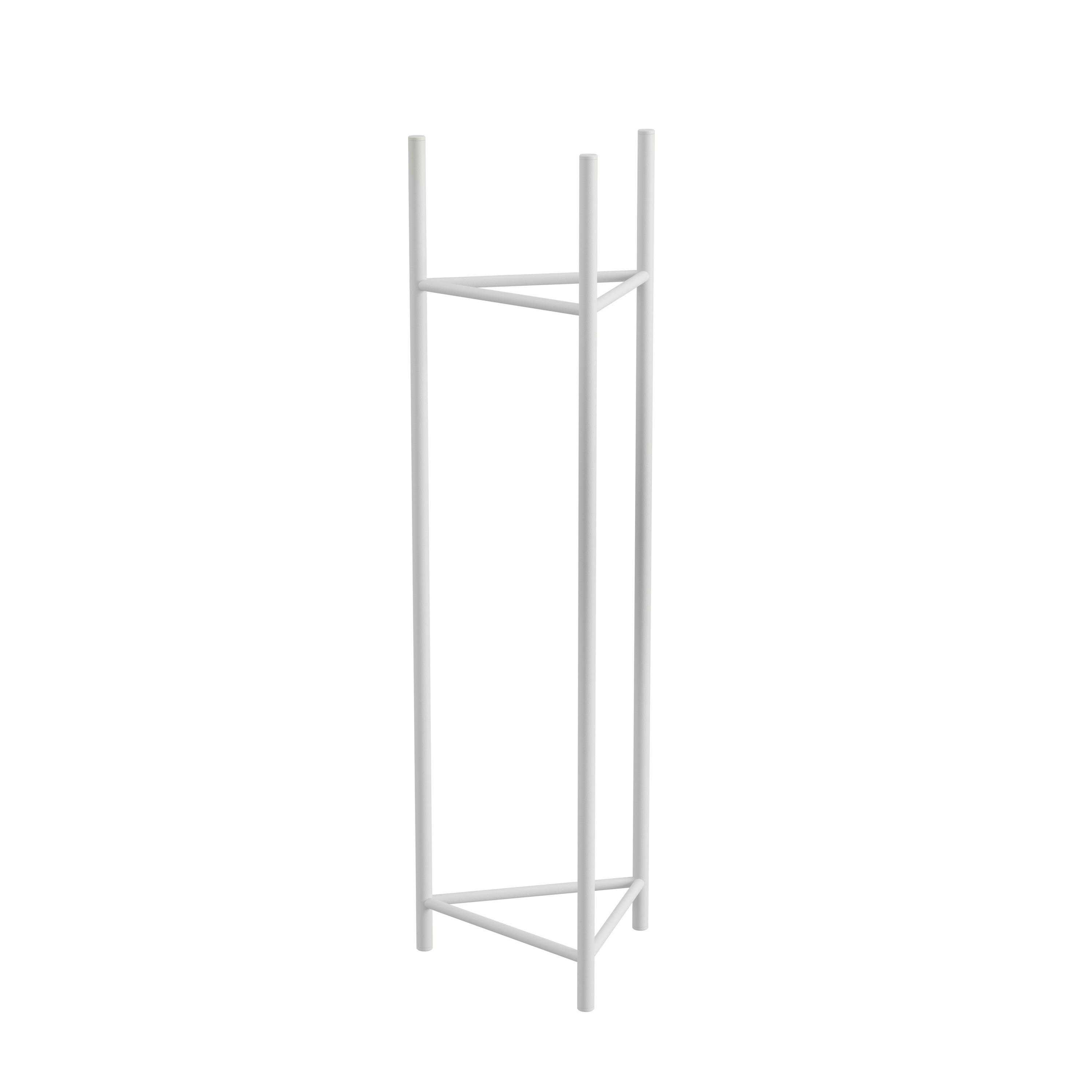 Blumenständer Aluminium Weiß Bxhxt: 27x90x27 Cm - Weiß, Basics, Metall (27/90/27cm)