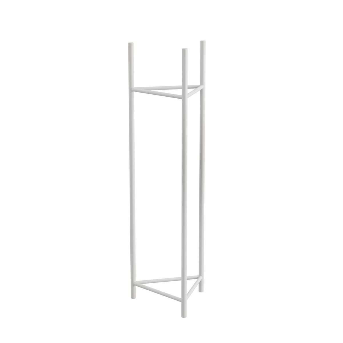 Blumenständer Aluminium Weiß Bxhxt: 27x90x27 Cm - Weiß, Basics, Metall (27/90/27cm)