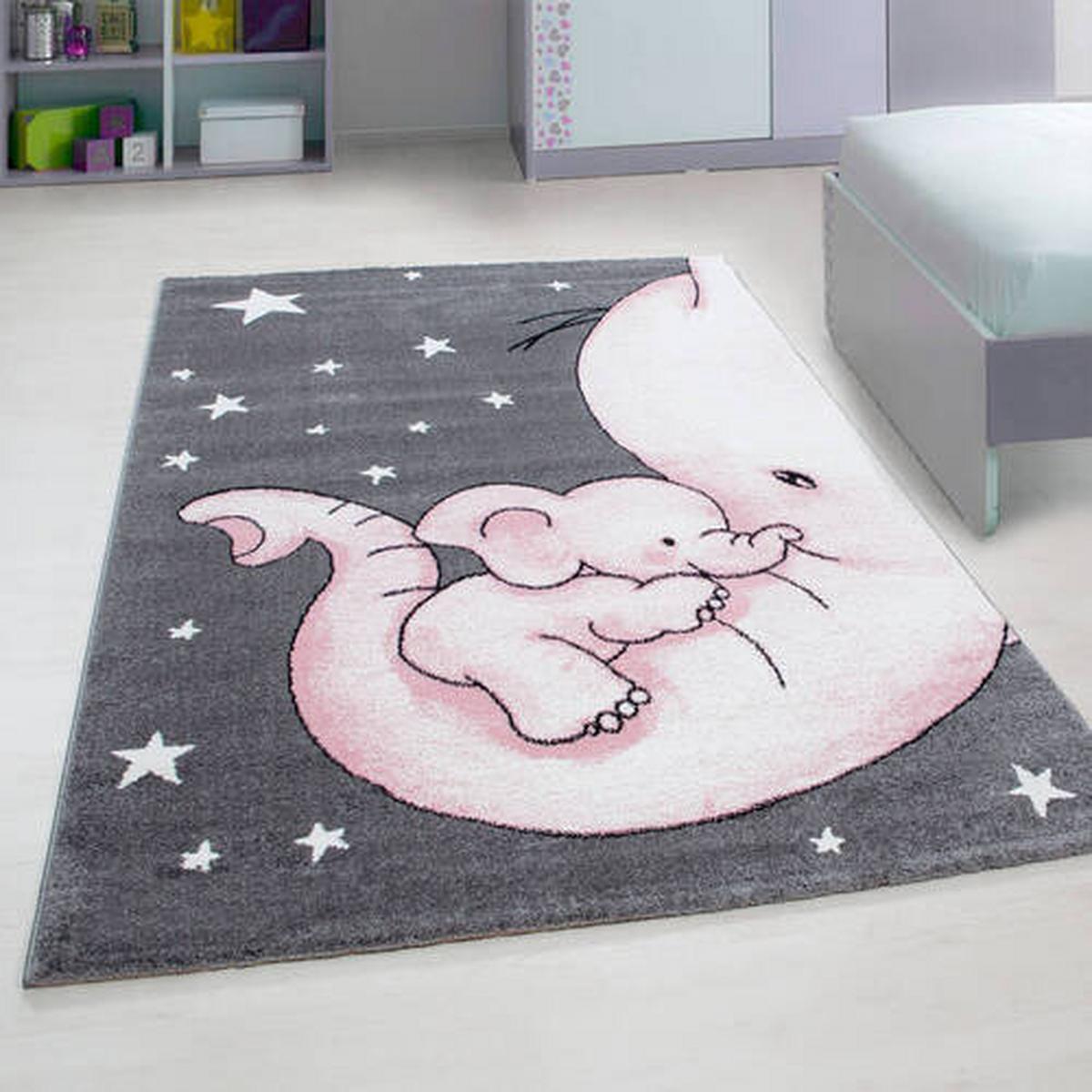 Kinderteppich Kids - Pink/Weiß, Trend, Textil (200/290cm) - Ben'n'jen