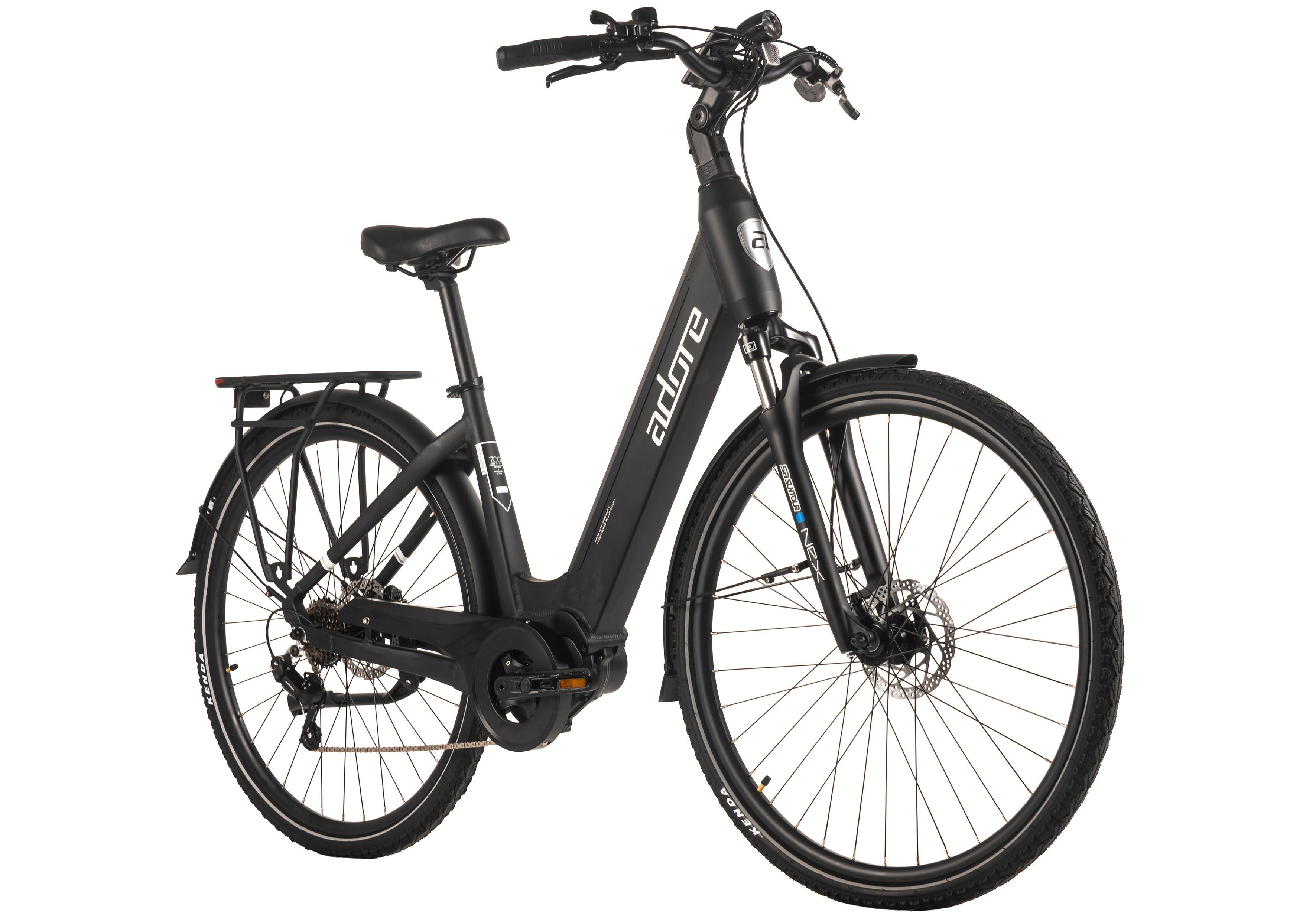 E-Citybike 28'' Schwarz - Schwarz, LIFESTYLE, Metall (180/70/100cm)