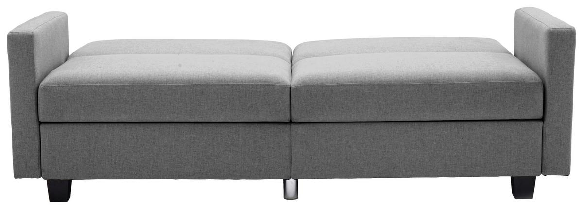 Schlafsofa Kipu Grau B: 192 cm - Schwarz/Grau, Basics, Textil (192/76/85cm) - P & B