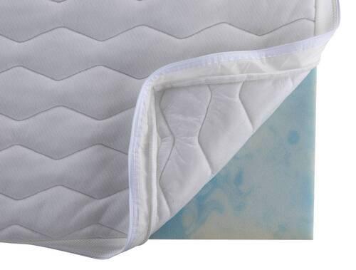 Topper Luxus Gel Topper - Weiß, Basics, Textil (90/200cm) - MID.YOU