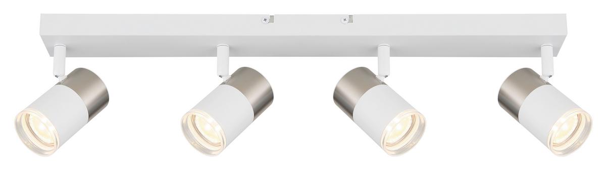 Spotlámpa 57851-4 - fekete/rézszínű, Design, műanyag/fém (56/6/12cm) - Globo