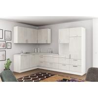 Eckküche Ip1200 Ohne Geräte 185x320 Cm Betonoptik Hell - Schieferfarben/Hellgrau, Basics (185/320cm)