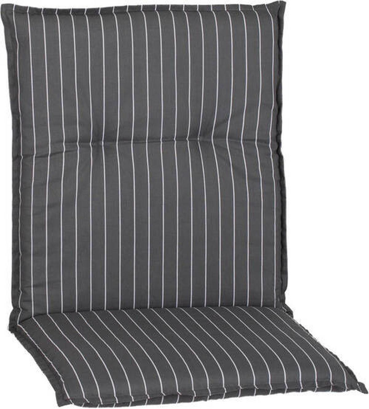 Niederlehner Auflagen 4er-set Belm 100x50x6cm Grau/weiß - Weiß/Grau, Basics, Textil (100/50/6cm) - Gardenson