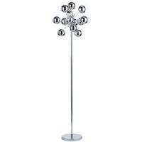 Stehlampe Explosion Klar/Chromfarben aus Glas - Klar/Chromfarben, Design, Glas/Metall (50/167cm) - Näve