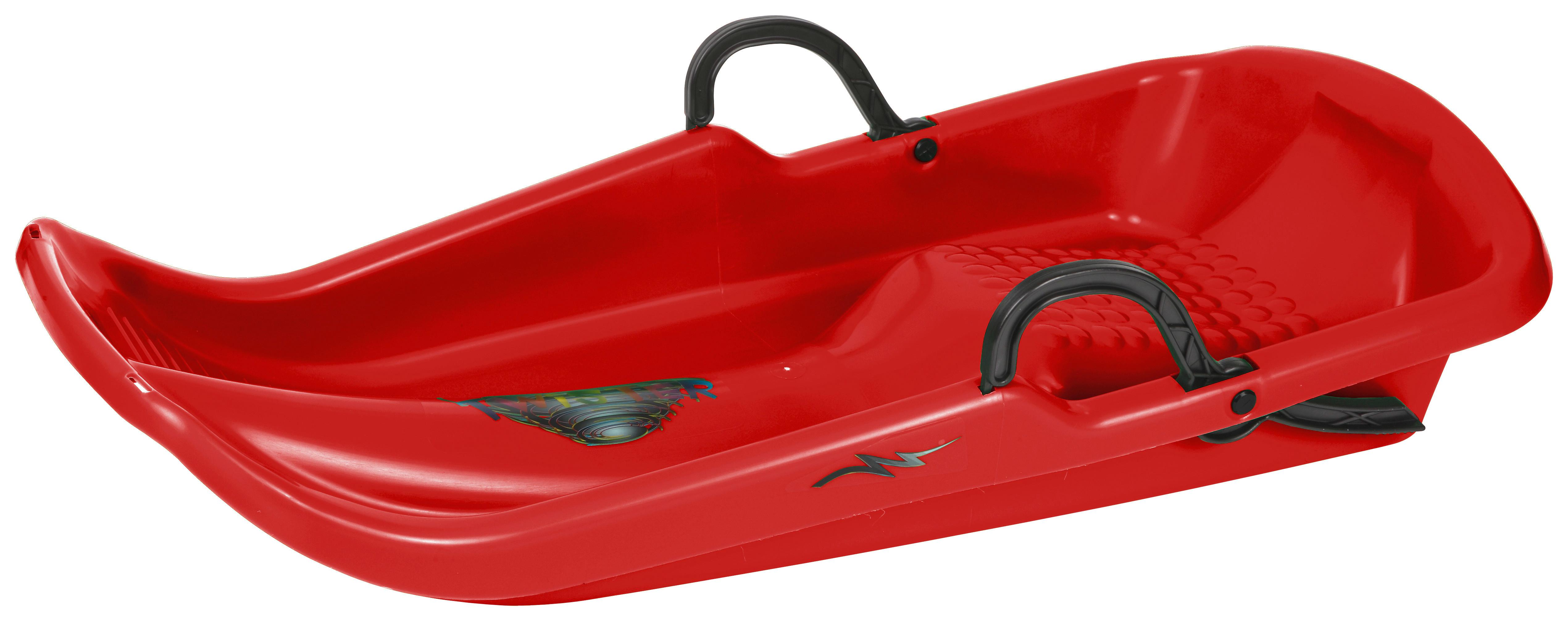Bob Red Thunder Inkl. Zugseil Und Bremssystem Rot - Rot, KONVENTIONELL, Kunststoff (80/40/14cm)