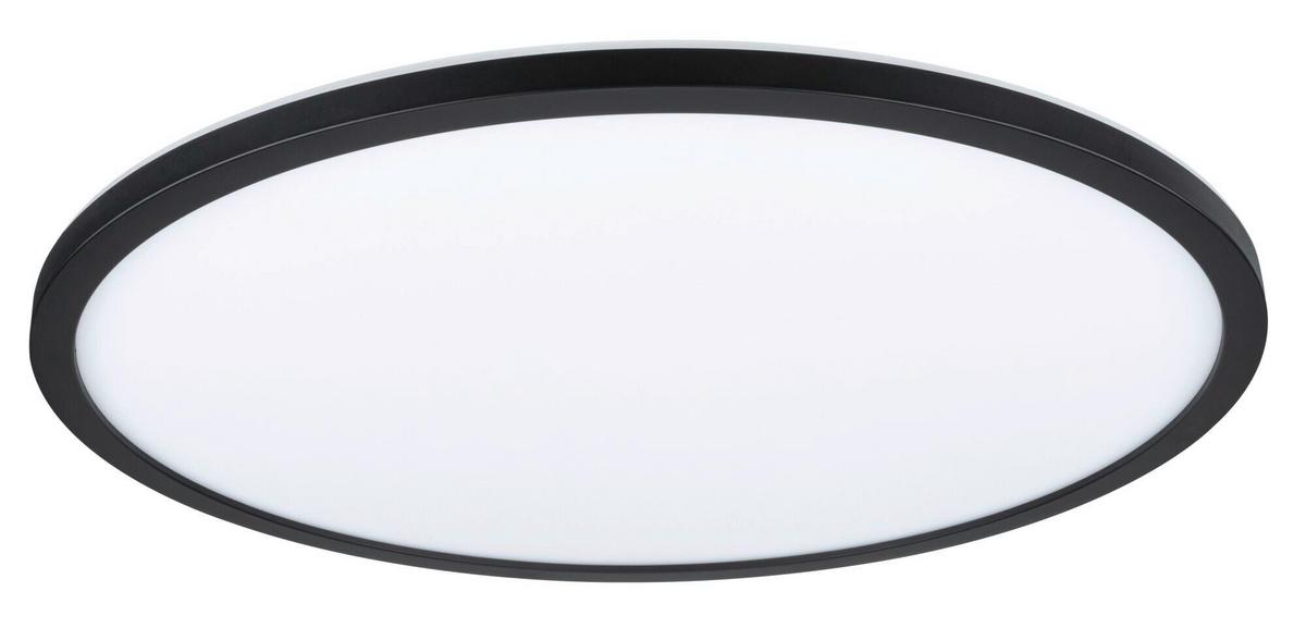 LED-Paneel Ø 42 cm dimmbar - Schwarz, Basics, Kunststoff (42/2,8cm) - Paulmann