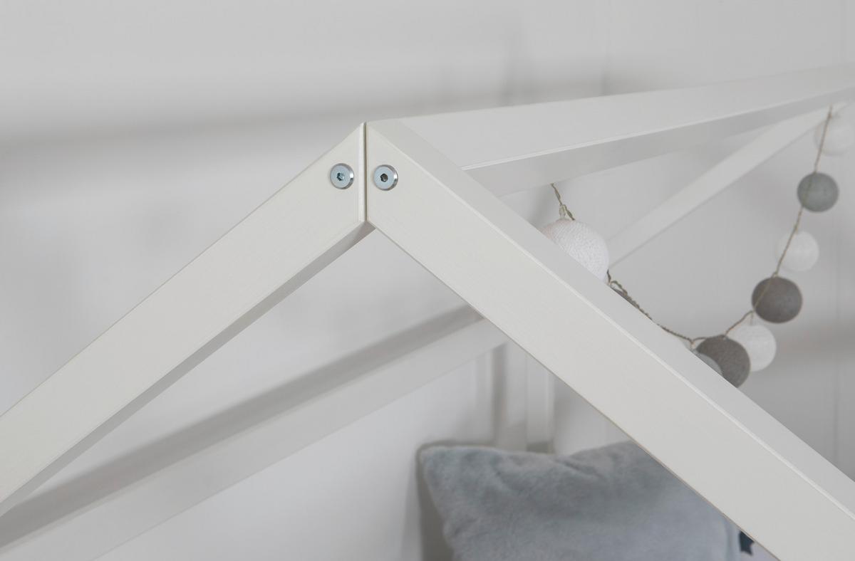 Ausziehbett Echtholz Mit Bettkasten 100x200 Cm Duo Weiß - Weiß/Naturfarben, MODERN, Holz (100/200cm) - MID.YOU