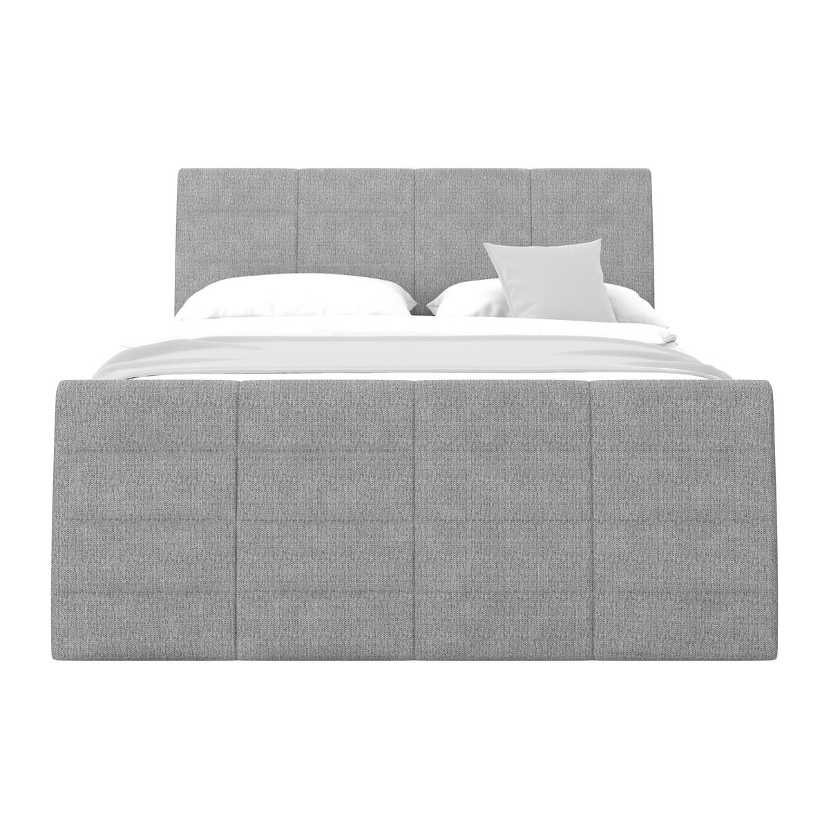 Boxspringbett Libra - Titanfarben/Schwarz, KONVENTIONELL, Textil (160/200cm)