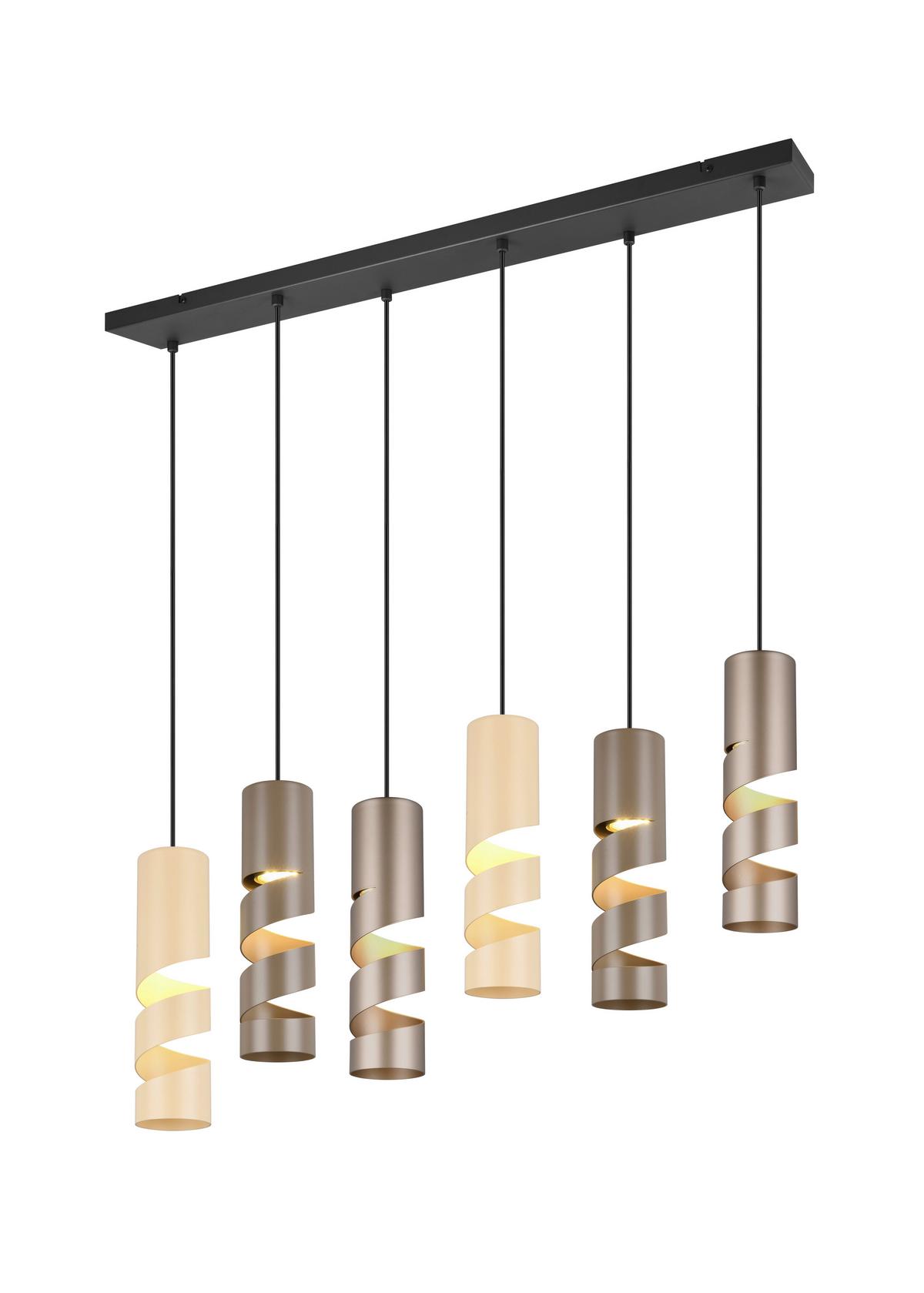 Pendelleuchte 364000617 Stream - Taupe/Beige, KONVENTIONELL, Metall (100/14/150cm) - Trio Leuchten