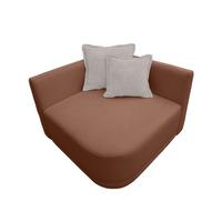 Sofa Zuri Rostfarben/creme, B: 110cm - Rostfarben/Creme, Trend, Textil (110/75/115cm) - Livetastic