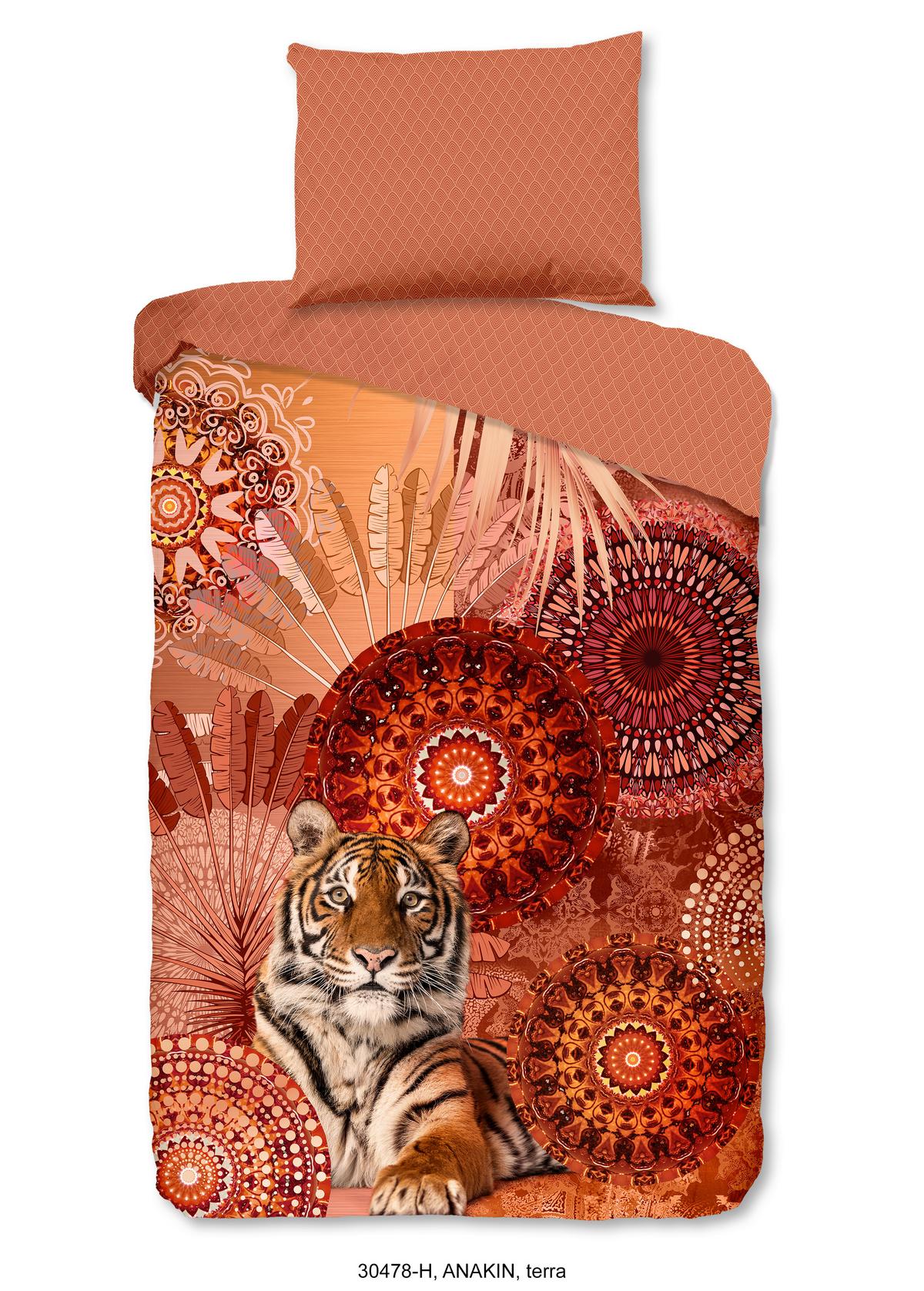 Bettwäsche Anakin Terracotta 140x200 Cm - Terracotta, LIFESTYLE, Textil (140/200cm)
