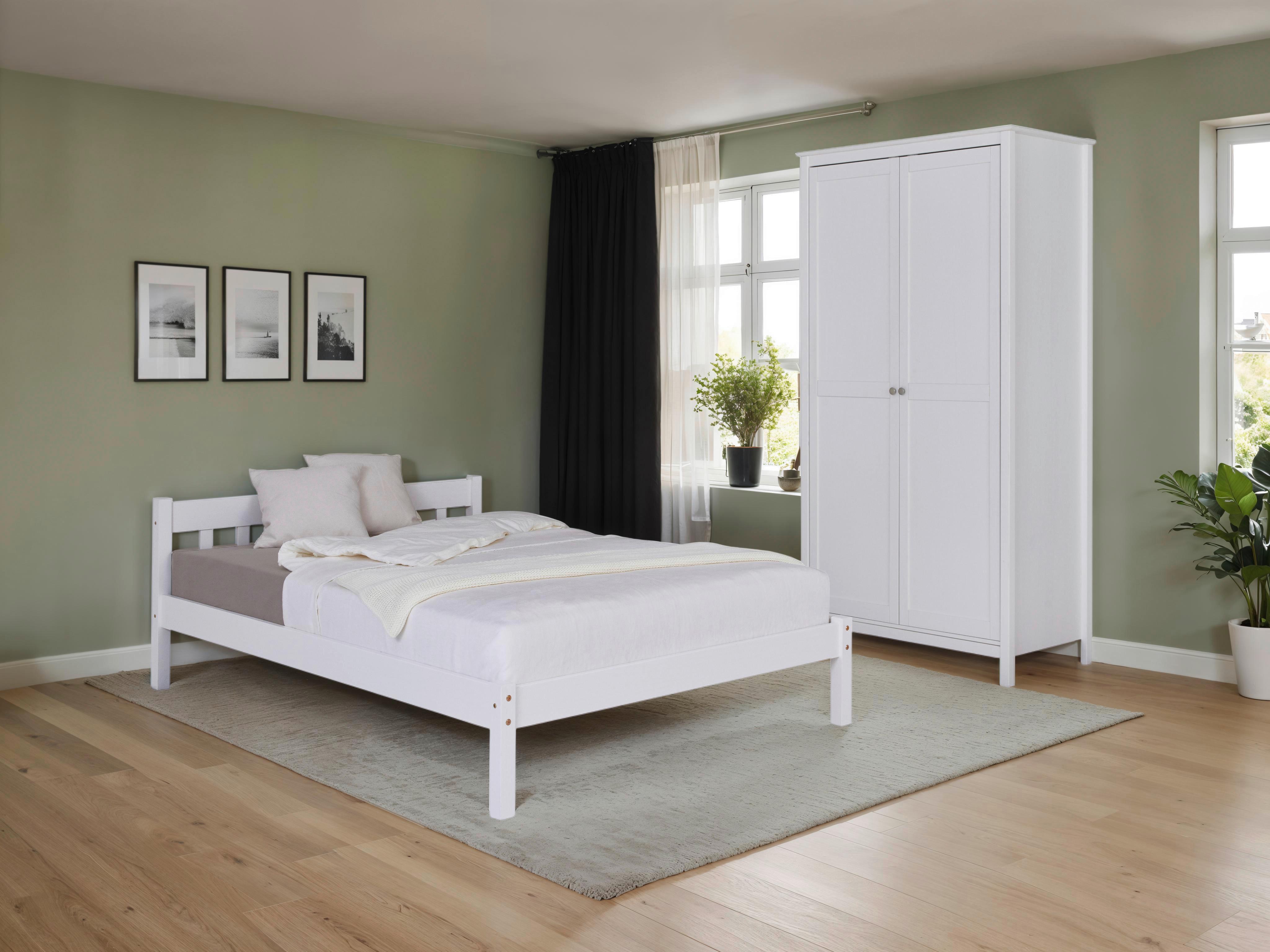 EINZELZIMMER Vilmar Chilly Weiß 2-teilig - Weiß, MODERN, Holz - MID.YOU