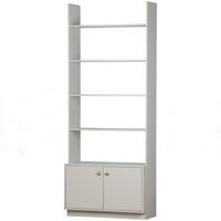 Regal Madu Hellgrau B: 80cm - Hellgrau, Design, Holz (80/200/35cm) - Livetastic