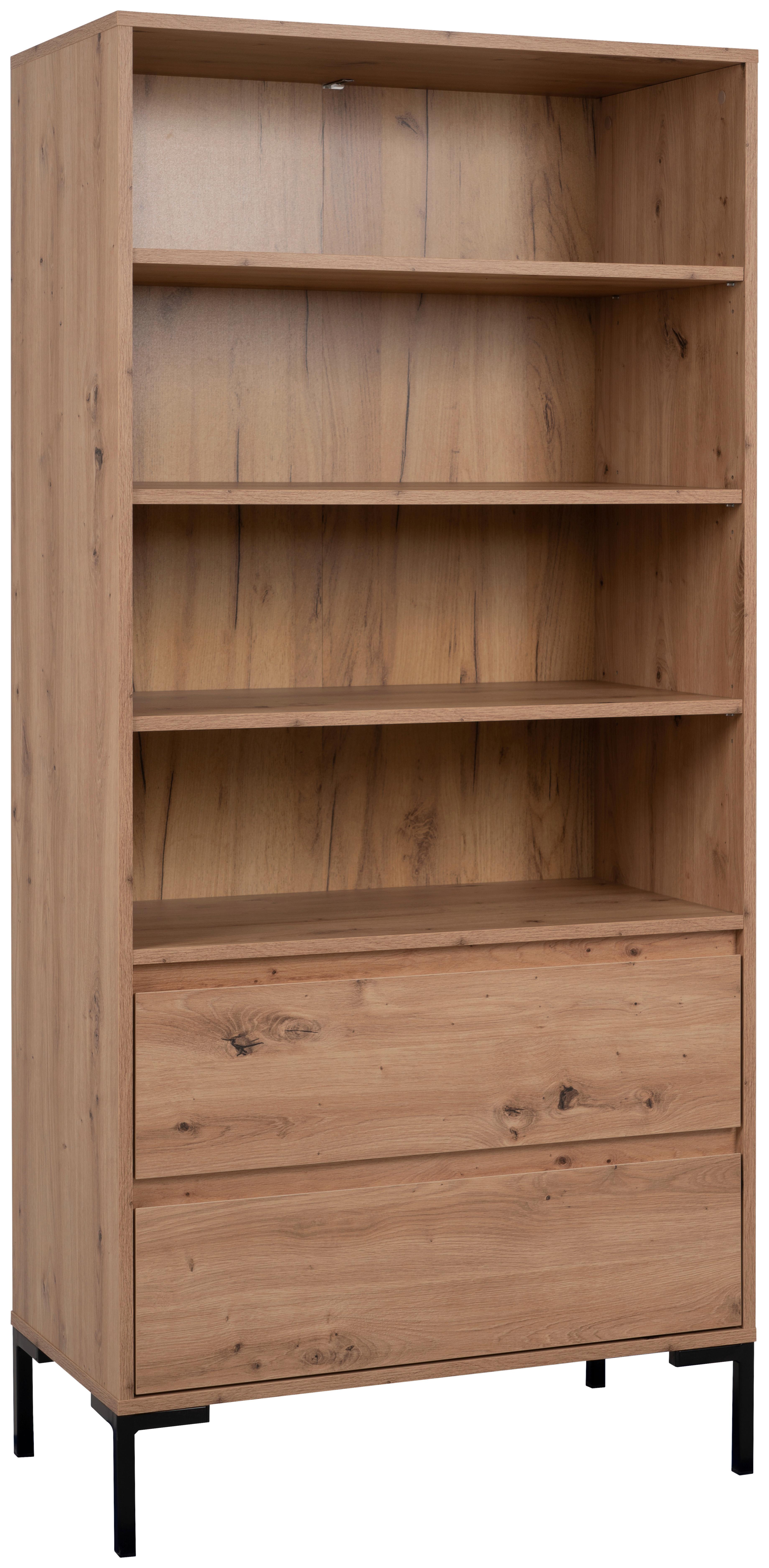Regal Mit Laden Korsika 77,5 Cm Eichefarben