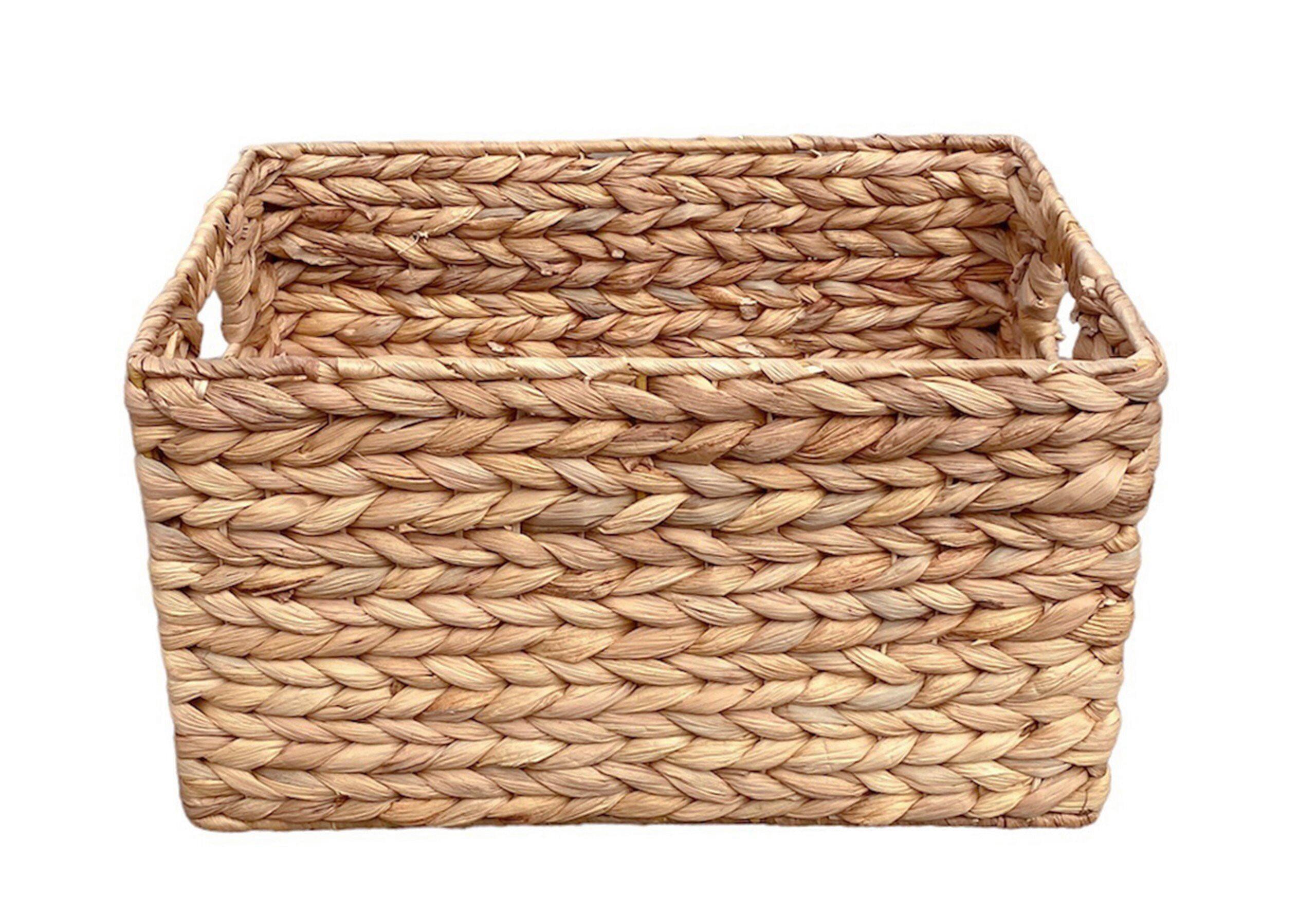 Regalkorb Alex 33x21 cm Natur Wasserhyazinthe geflochten