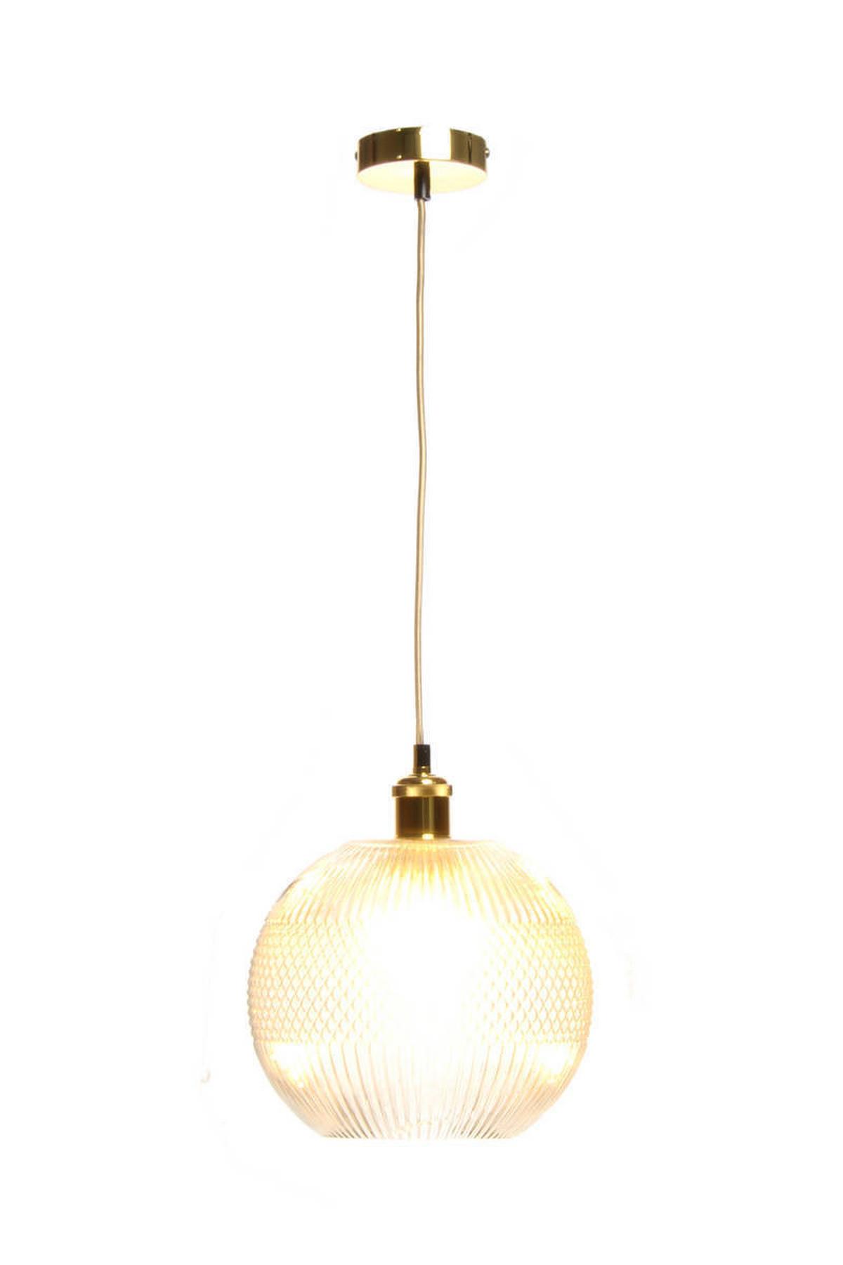 Hängeleuchte Neptun H: 26 cm 1-Flammig - Grau, Trend, Glas (25/26/25cm) - Kayoom