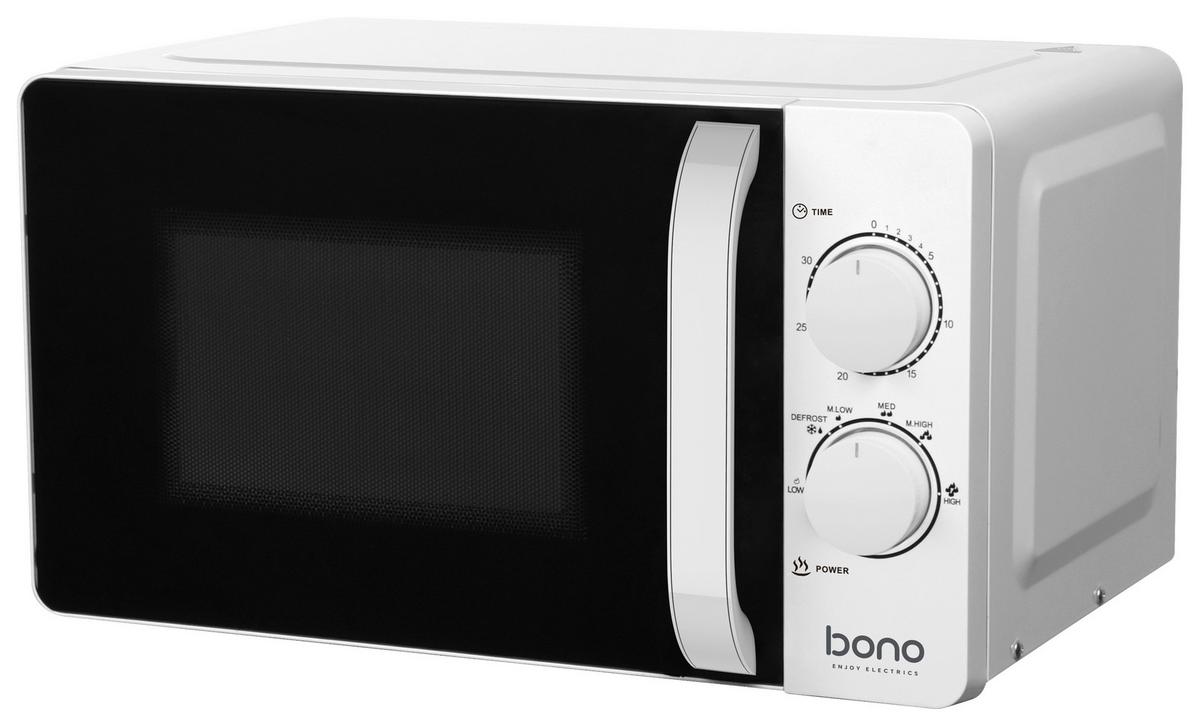 Mikrowelle Madison Schwarz / Weiß 700 W 6 Leistungsstufen - Schwarz/Weiß, KONVENTIONELL, Kunststoff/Metall (45,1/34,3/25,8cm) - Bono