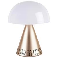Akku-tischleuchte Lexon Mina L Audio - Goldfarben, Design, Kunststoff/Metall (14/17/14cm)