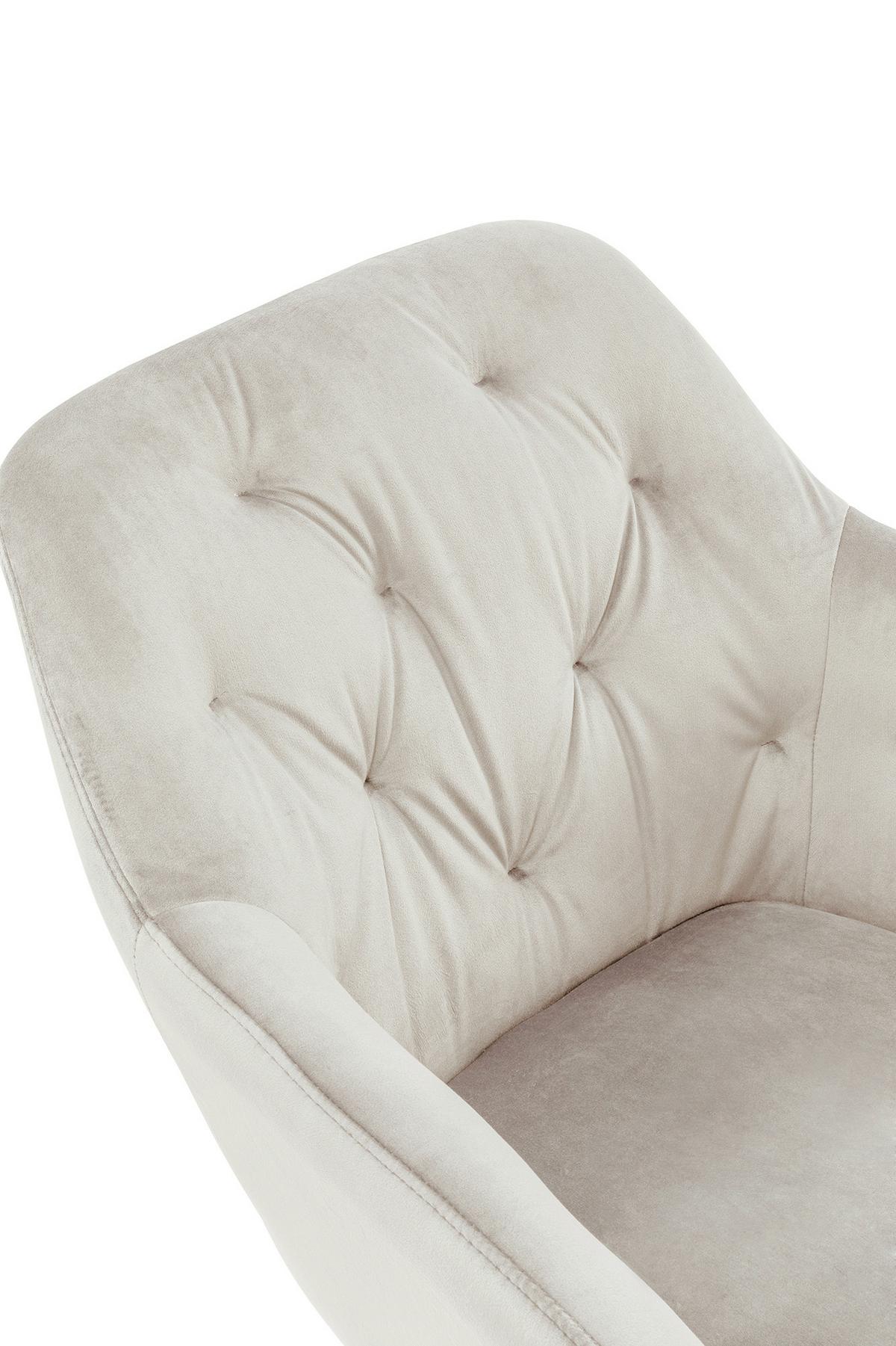 Armlehnstuhl Creme B: 61 Cm - Creme/Schwarz, MODERN, Textil/Metall (61/85/45cm) - Livetastic