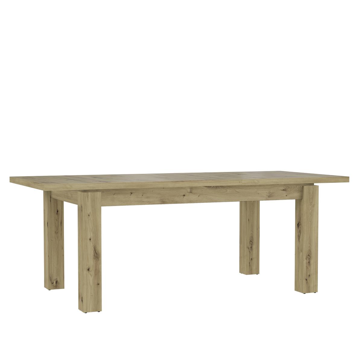 Esstisch Ausziehbar Trondheim 160x90 Cm Eiche Dekor - Eichefarben, MODERN, Holzwerkstoff/Kunststoff (160/90/76cm) - MID.YOU