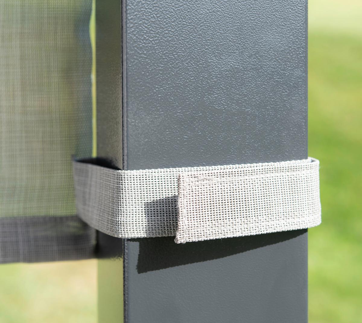 Pavillon Pavillon - Anthrazit/Weiß, KONVENTIONELL, Textil/Metall (295/253/495cm)