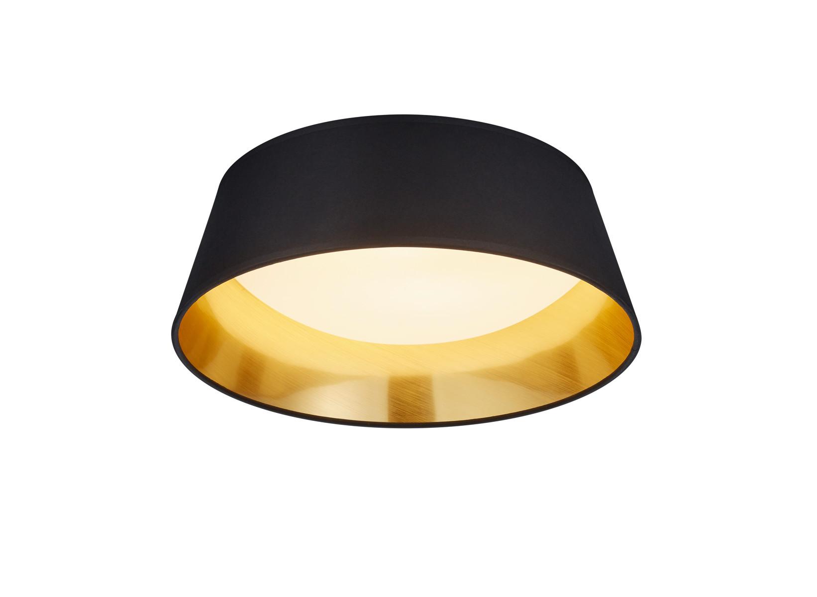 Led-deckenleuchte, 3000k R62871279 Ponts - Goldfarben/Schwarz, LIFESTYLE, Textil (34/10cm)