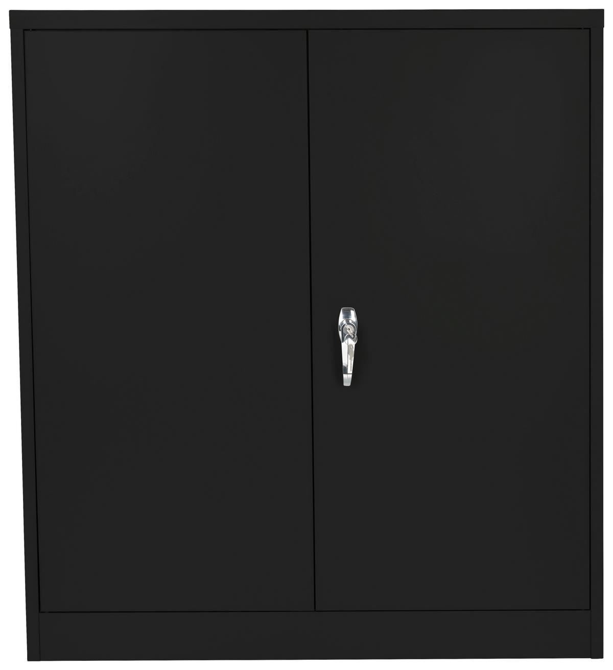 Aktenschrank Color As B: 90 Cm Abschließbar - Schwarz, Basics, Metall (90/105/40cm) - MID.YOU