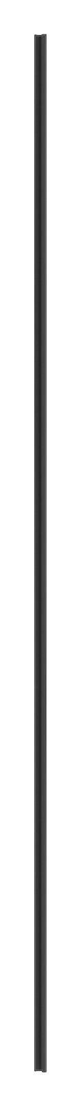 Montagepaket F. Kleiderschrank Unit H: 243 Cm B: 180 Cm - Schwarz, MODERN, Kunststoff/Metall - Ondega