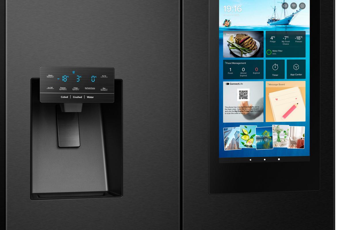 Multi-door Rq760n4ife Schwarz - Schwarz, Basics, Metall (91,4/178,5/72,5cm) - Hisense