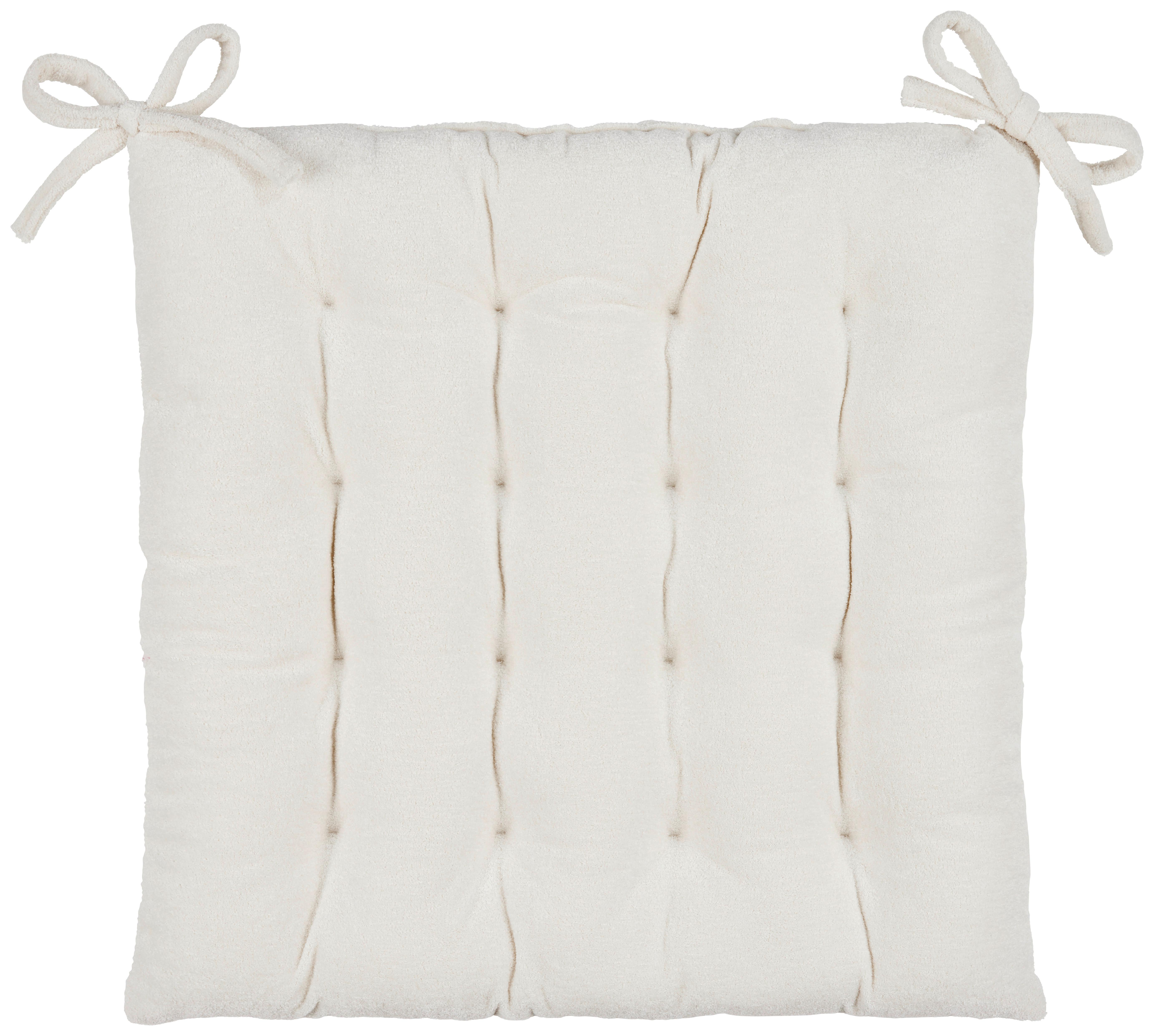 Sitzkissen Anika - Weiß, ROMANTIK / LANDHAUS, Textil (40/40/4cm) - James Wood