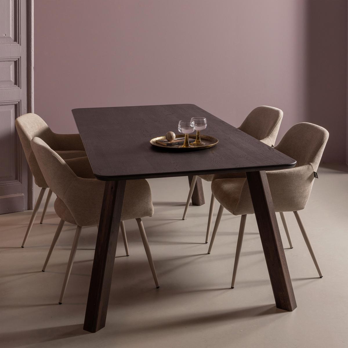 TISCHGESTELL Tablo Braun B: 79cm - Braun, MODERN, Holz (79/73/11cm) - Livetastic